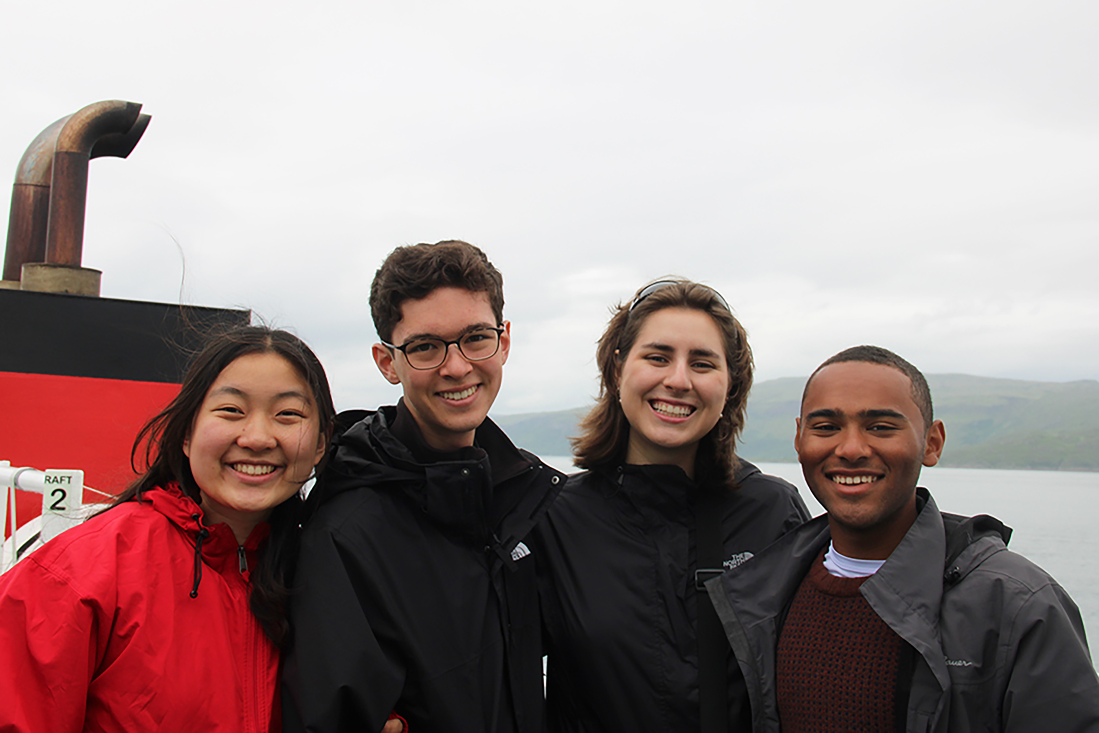 Student pilgrams from the Memorial Church explore the Isle of Iona. 