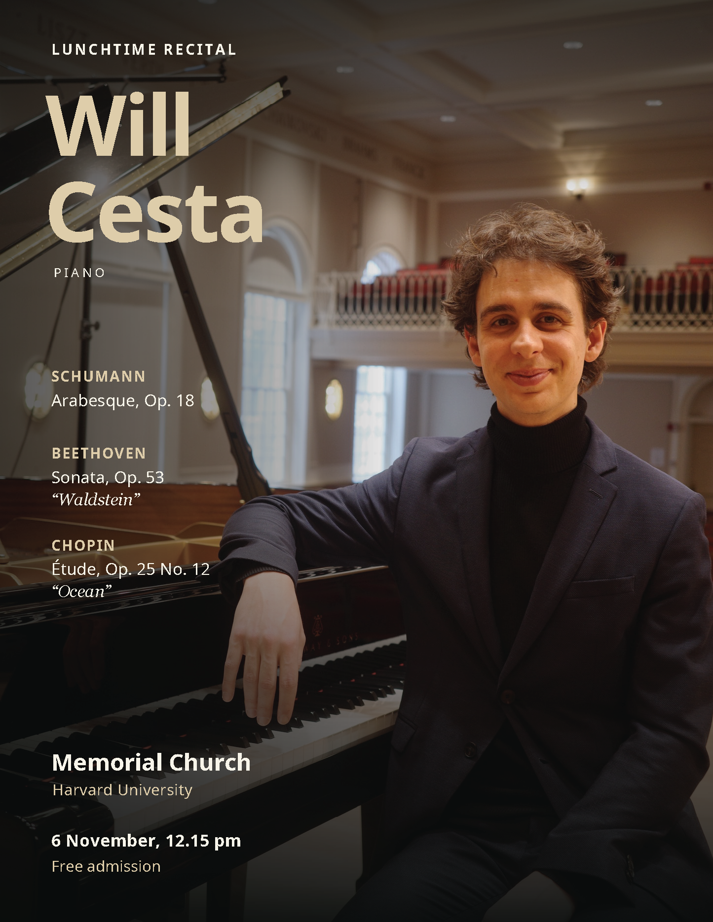 Will Cesta recital poster