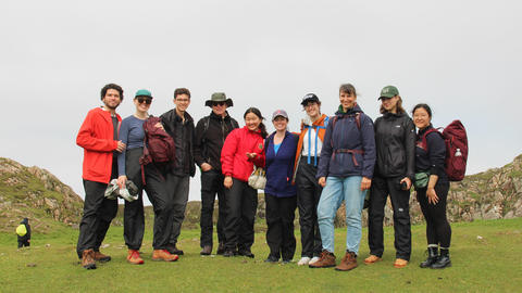 Members of the Iona pilgrimage from the Memorial Church.