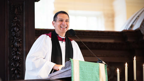 The Rev. Matthew Potts gives his Sunday Sermon from the MemChurch pulpit Aug. 30, 2026