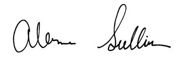 The Rev. Alanna Sullivan signature