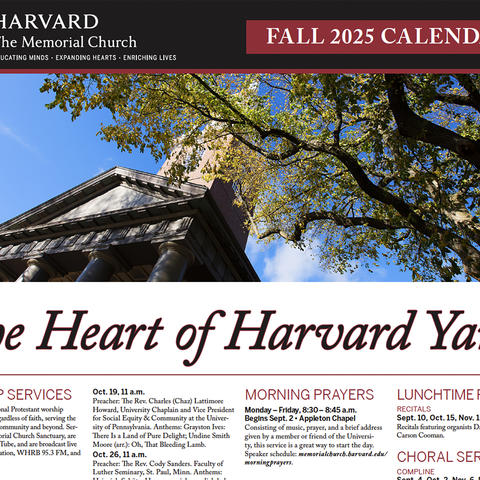 Fall 2025 Calendar