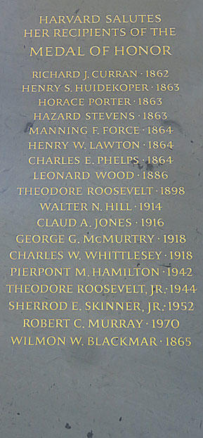 Medal of Honor plaque
