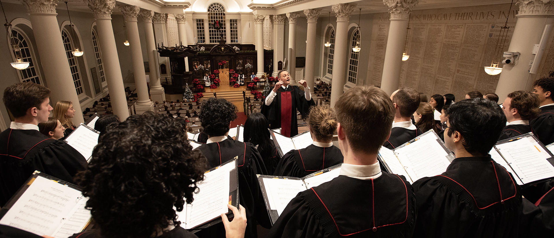 Harvard University Choir sings at the 115th Annual Christmas Charol Service