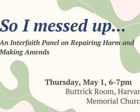 Interfaith Panel on repairing harm, 6 p.m. May 1, 2025