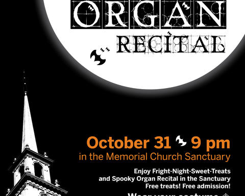 Spooky Halloween Organ Recital poster
