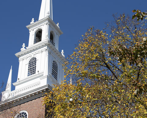 Memorial Church Steeple Fall