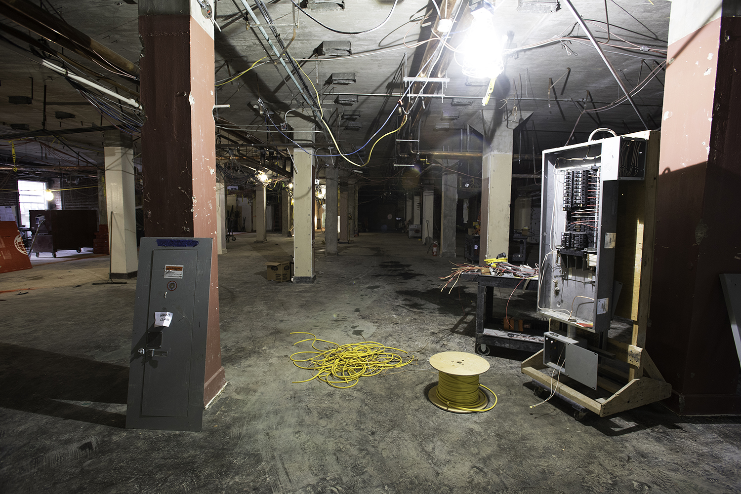 The ground floor of the church following demolition in June.