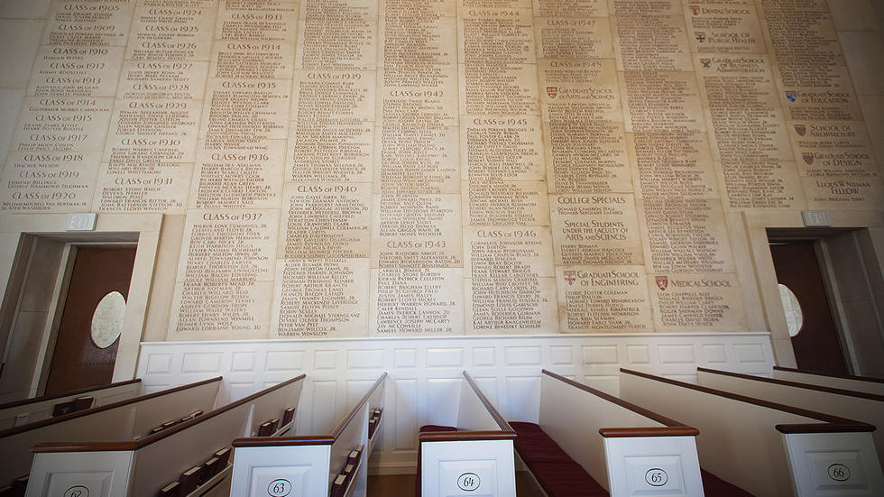 World War II Memorial in the Sanctuary