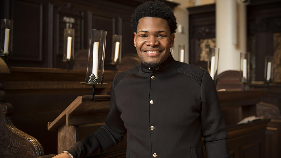 Aric Flemming speaks at Morning Prayers