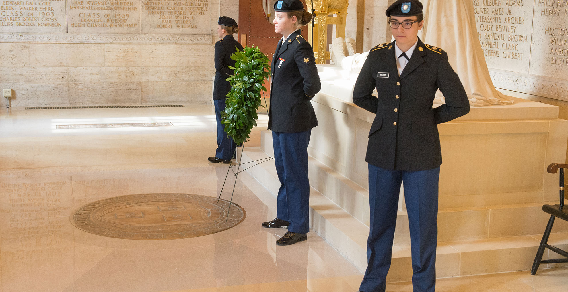 ROTC in the Memorial Room